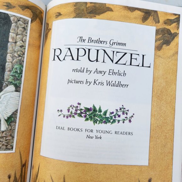 VINTAGE Rapunzel Fairy Tale Brothers Grimm Book Children's 0803706553 1989 - Picture 9 of 11